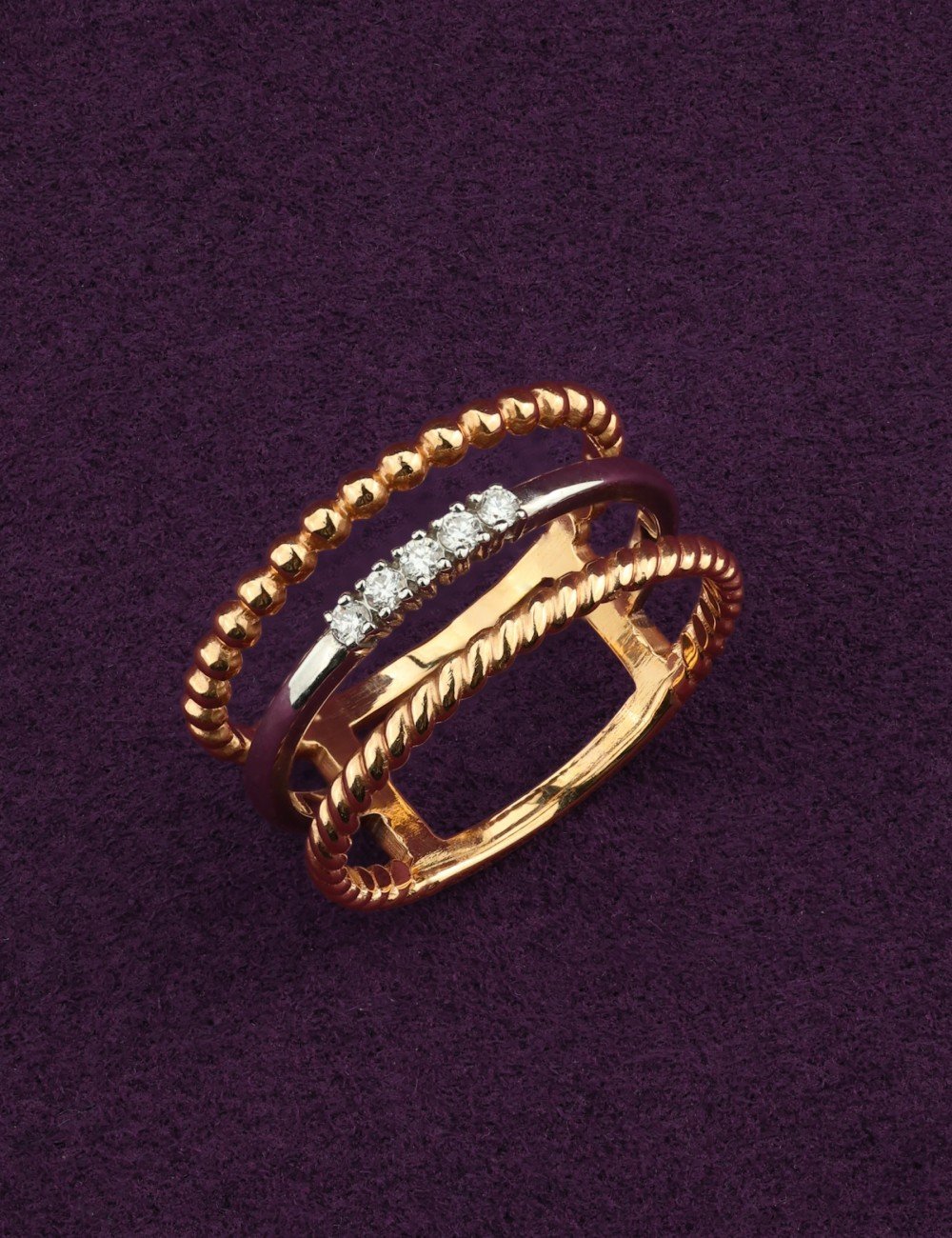 Кольцо из золота c бриллиантами