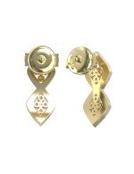 Серьги из лимонного золота c бриллиантами