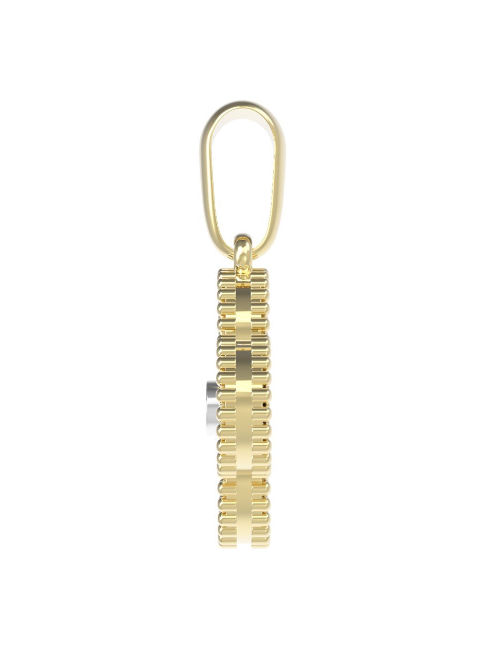 Подвеска из лимонного золота c бриллиантами и ониксом