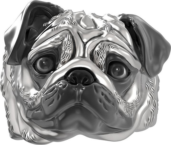 Кольцо из белого золота 585 пробы c эмалью