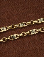 Цепь из лимонного золота c эмалью