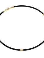 Шнурок шёлковый из лимонного золота c шёлковым шнурком