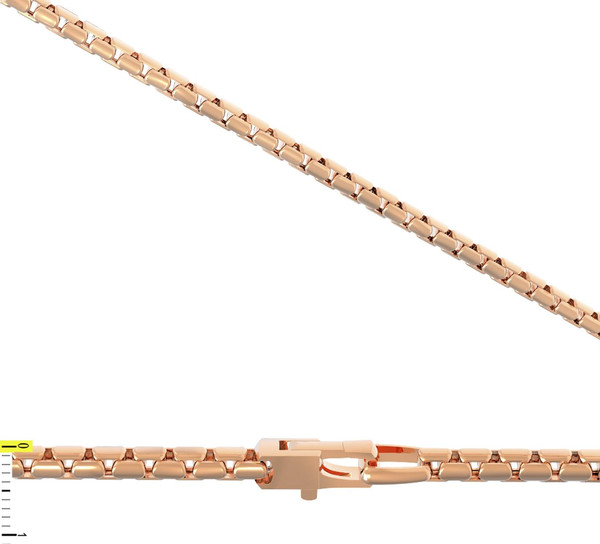 Цепь из красного золота 585 пробы