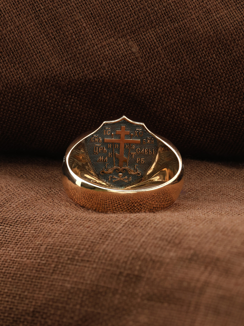 Кольцо из красного золота 585 пробы