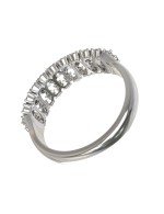 Кольцо из белого золота c бриллиантами