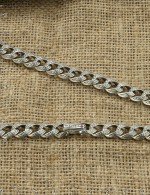 Цепь из серебра c рубином