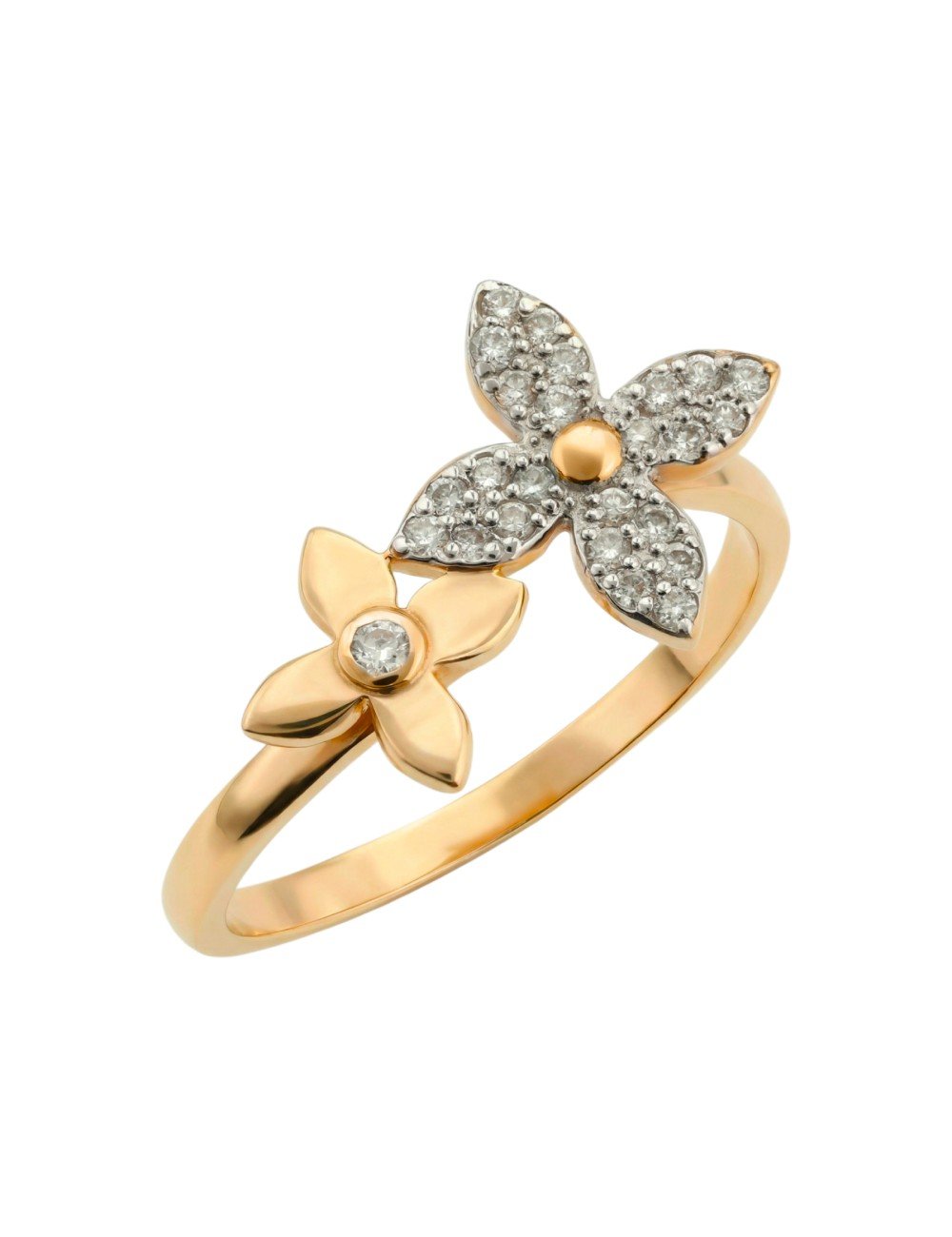 Кольцо из золота c бриллиантами