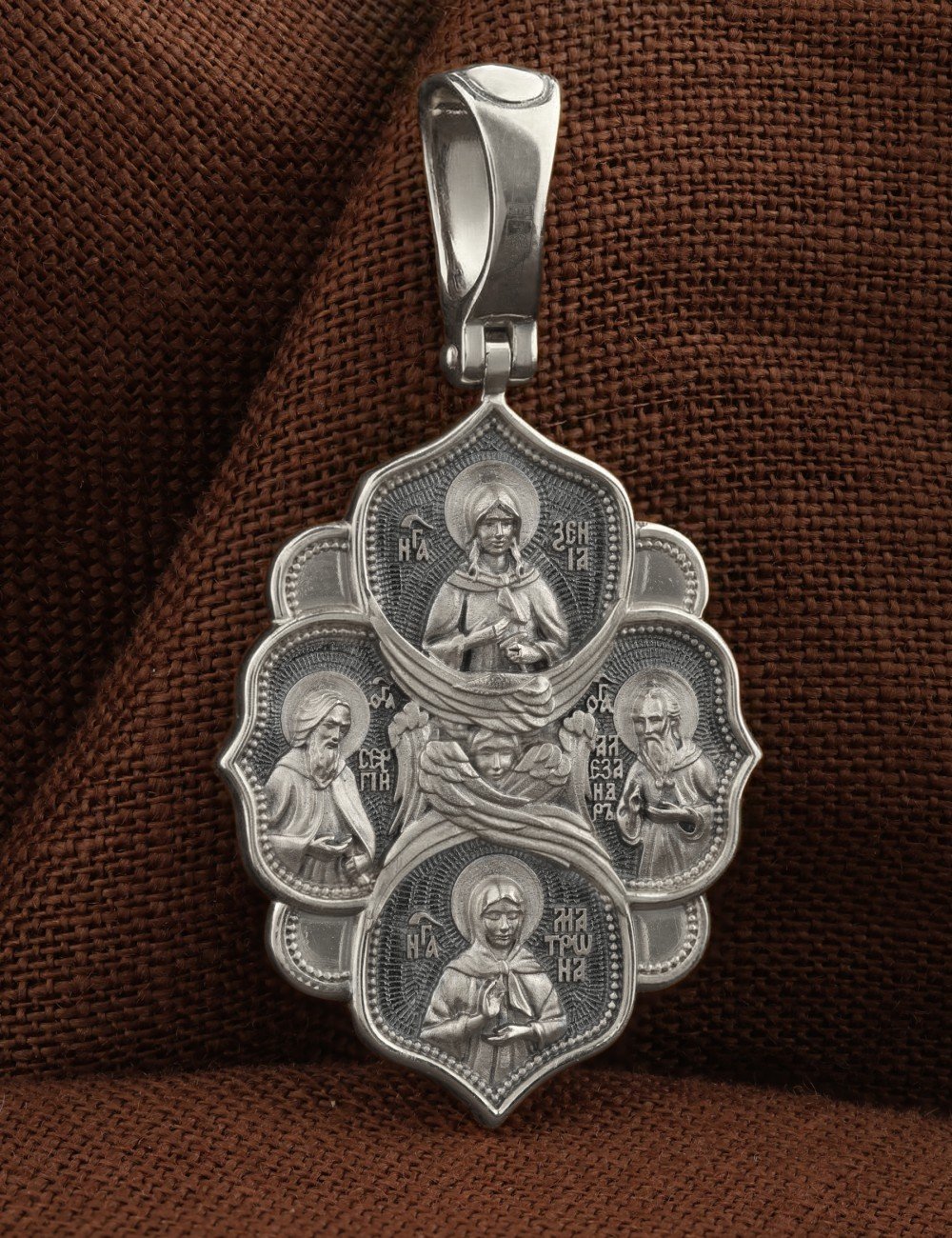 Образок из белого золота