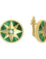 Серьги из лимонного золота 585 пробы