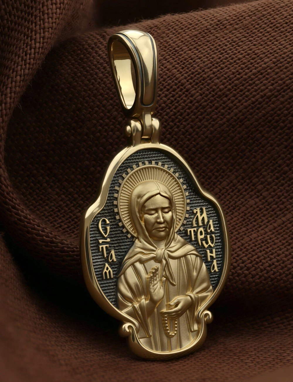 Образок из лимонного золота