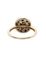 Кольцо из золота c бриллиантами и ониксом