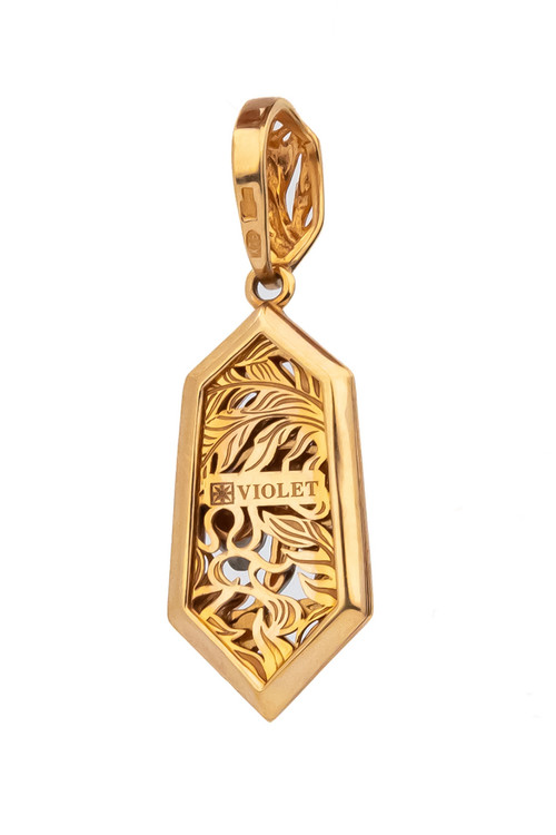 Подвеска из красного золота 585 пробы