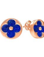 Серьги из золота c лазуритом