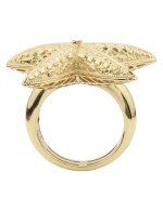 Кольцо из лимонного золота c рубином