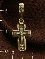 Крест из лимонного золота