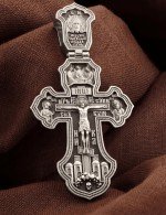Крест из белого золота