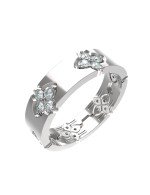 Кольцо из белого золота c бриллиантами