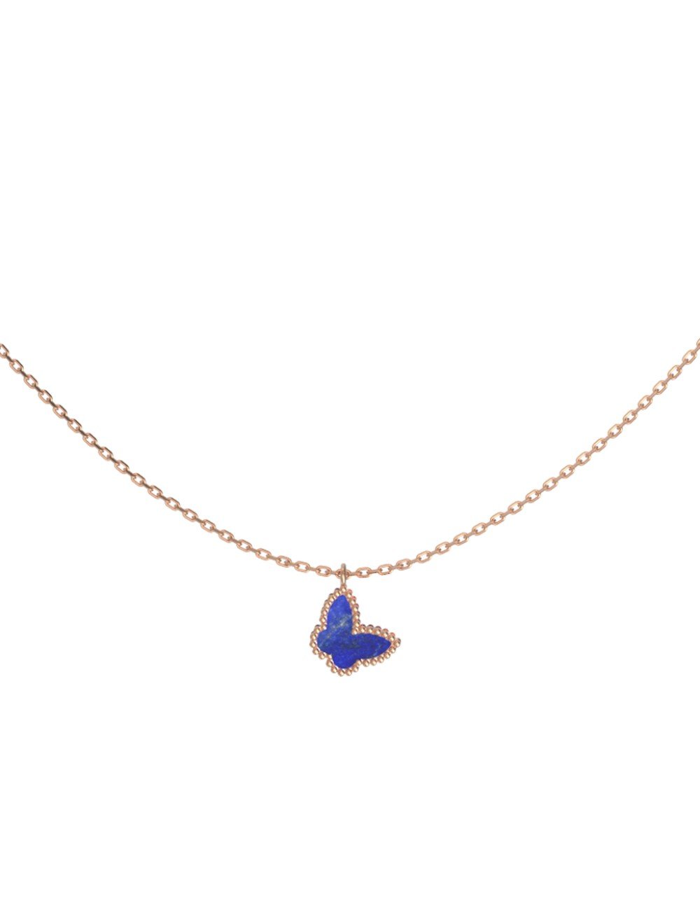 Колье из золота c лазуритом