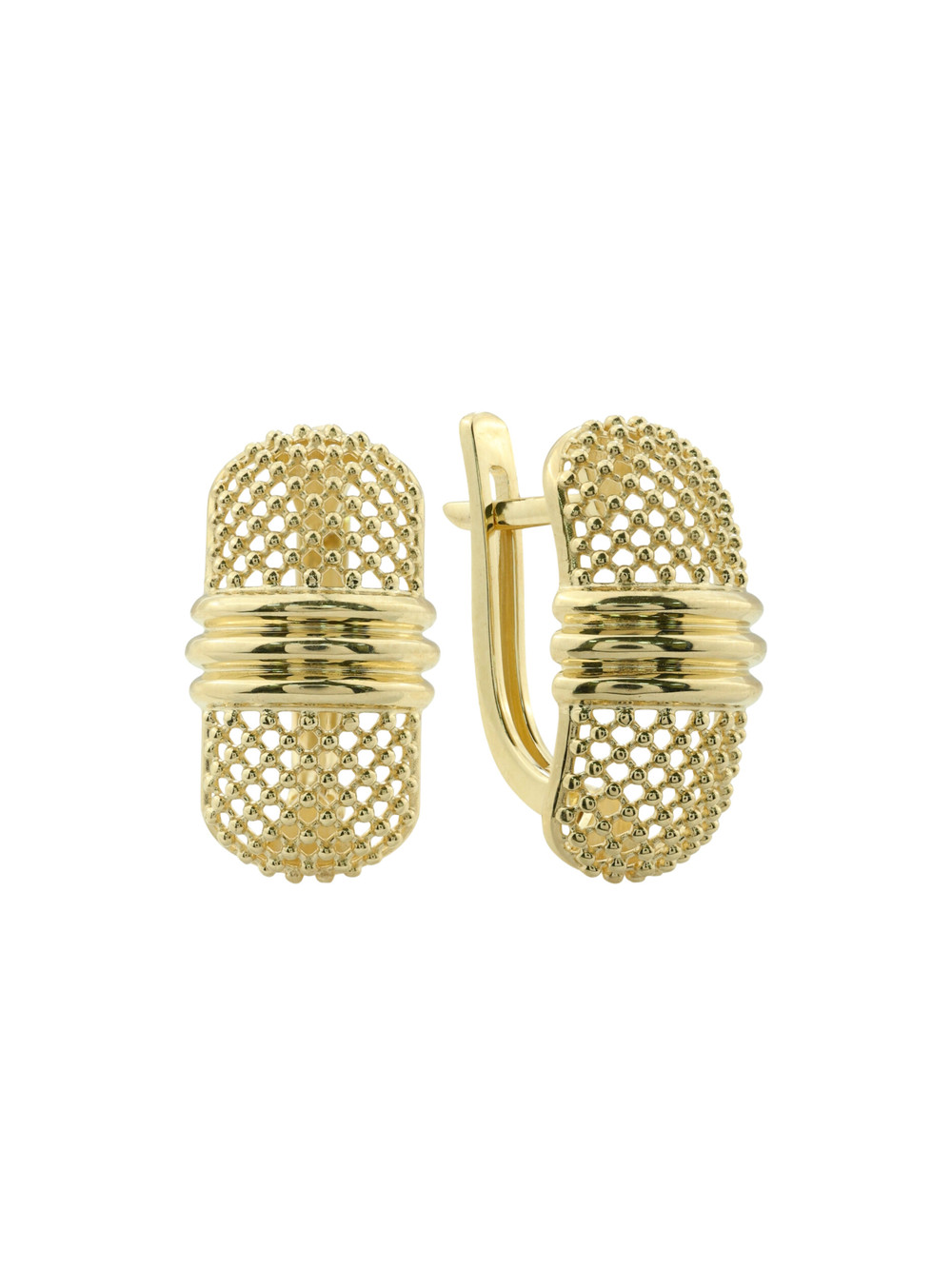 Серьги из лимонного золота 585 пробы