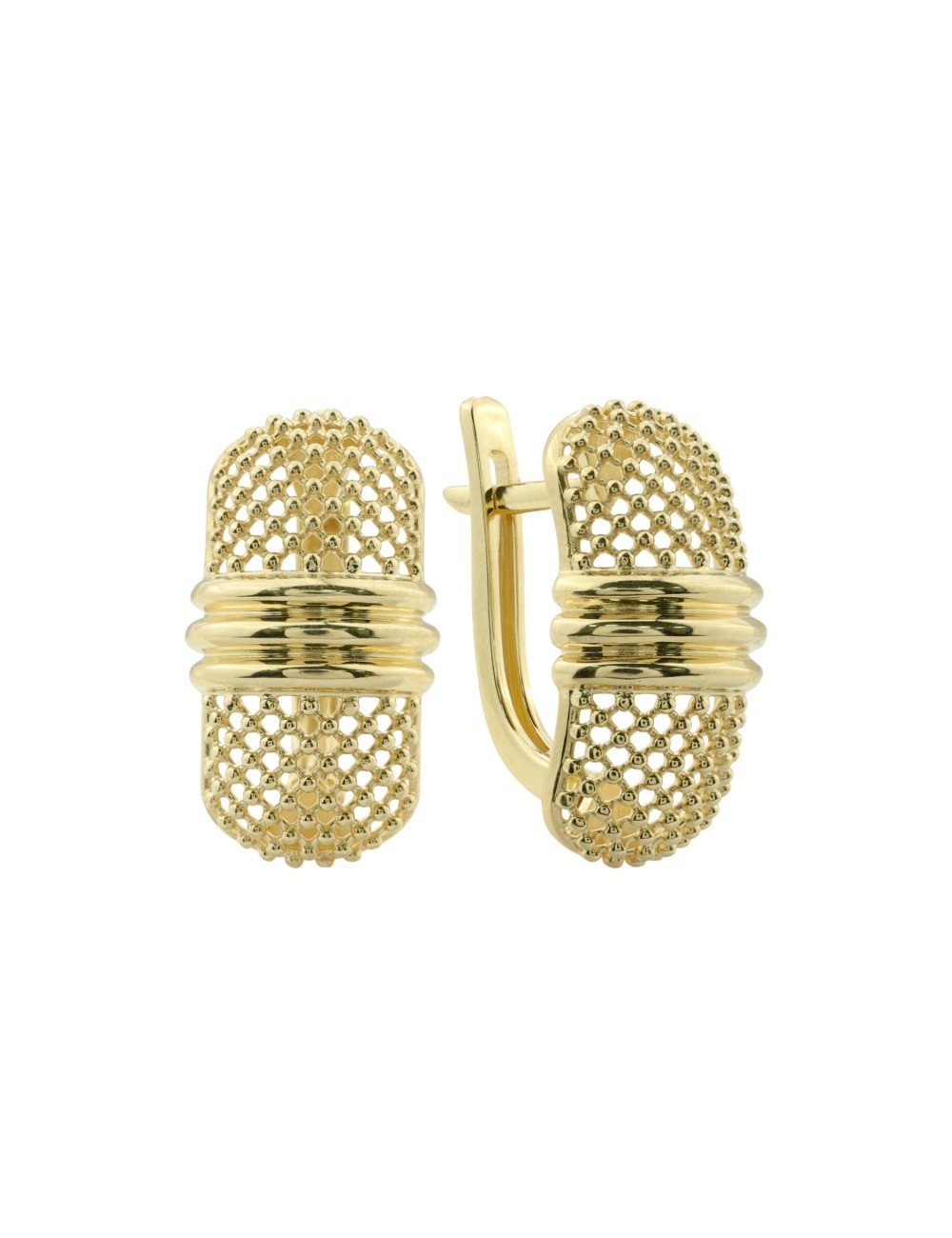 Серьги из лимонного золота