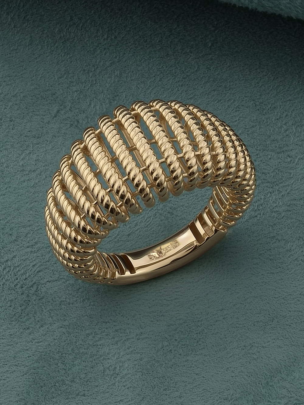 Кольцо из красного золота 585 пробы