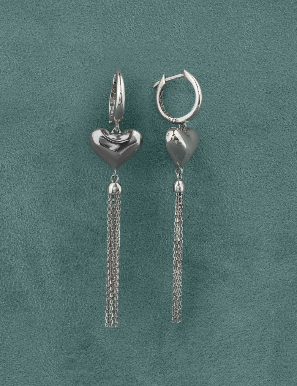 Серьги из белого золота