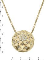 Колье из лимонного золота c бриллиантами