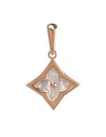 Подвеска из золота c перламутром