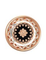 Кольцо из золота c ониксом и перламутром