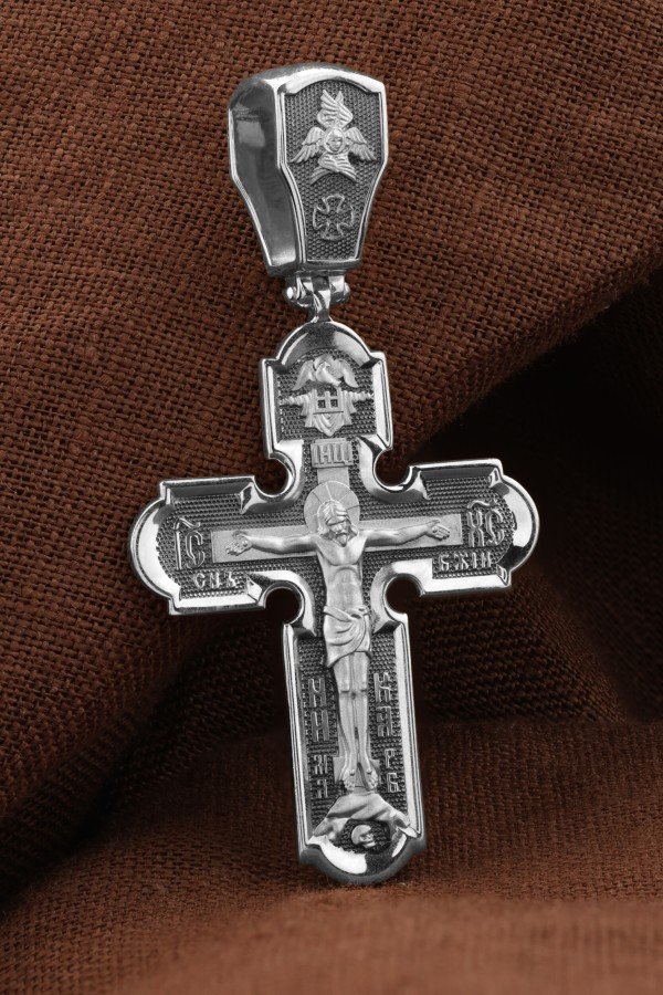 Крест из белого золота