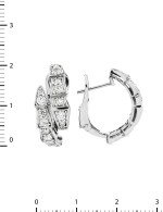 Серьги из белого золота c бриллиантами