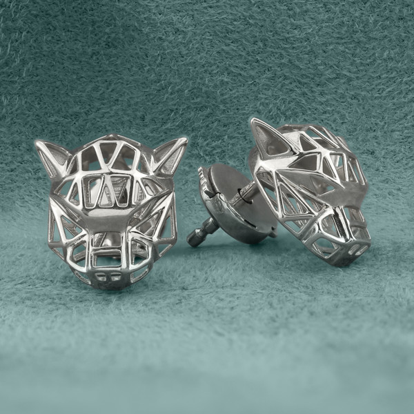 Серьги из белого золота 585 пробы