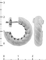Серьги из белого золота