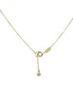 Колье из лимонного золота c бриллиантами и ониксом