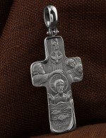 Крест из белого золота