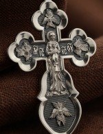 Крест из белого золота