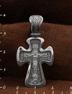 Крест из белого золота