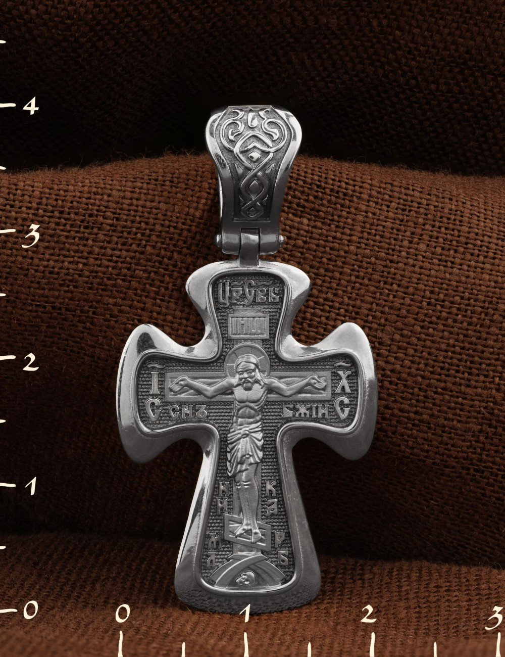 Крест из белого золота