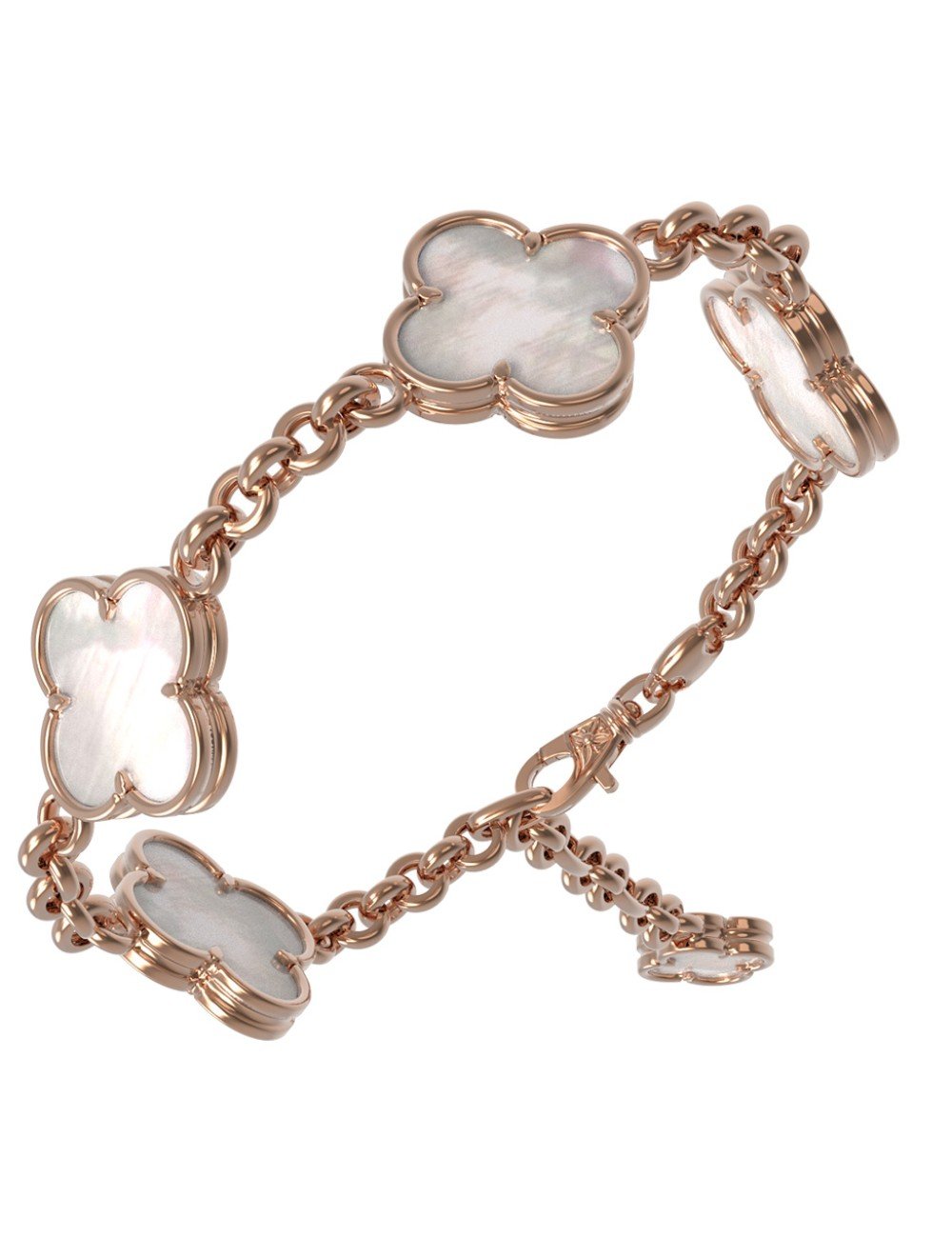 Браслет из золота c перламутром