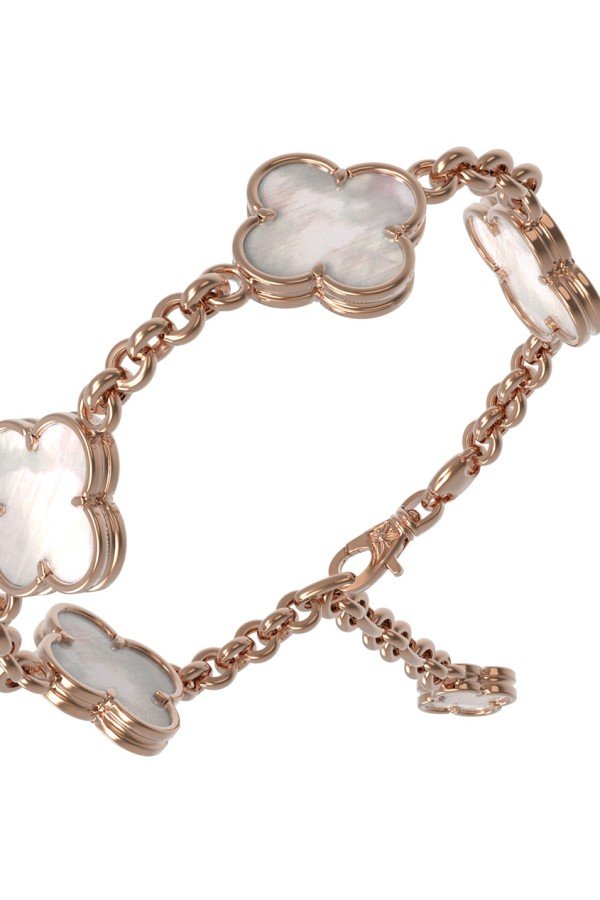 Браслет из золота c перламутром