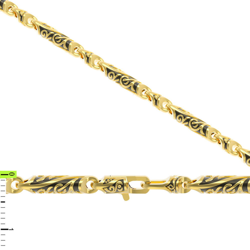 Браслет из лимонного золота 585 пробы