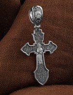 Крест из белого золота