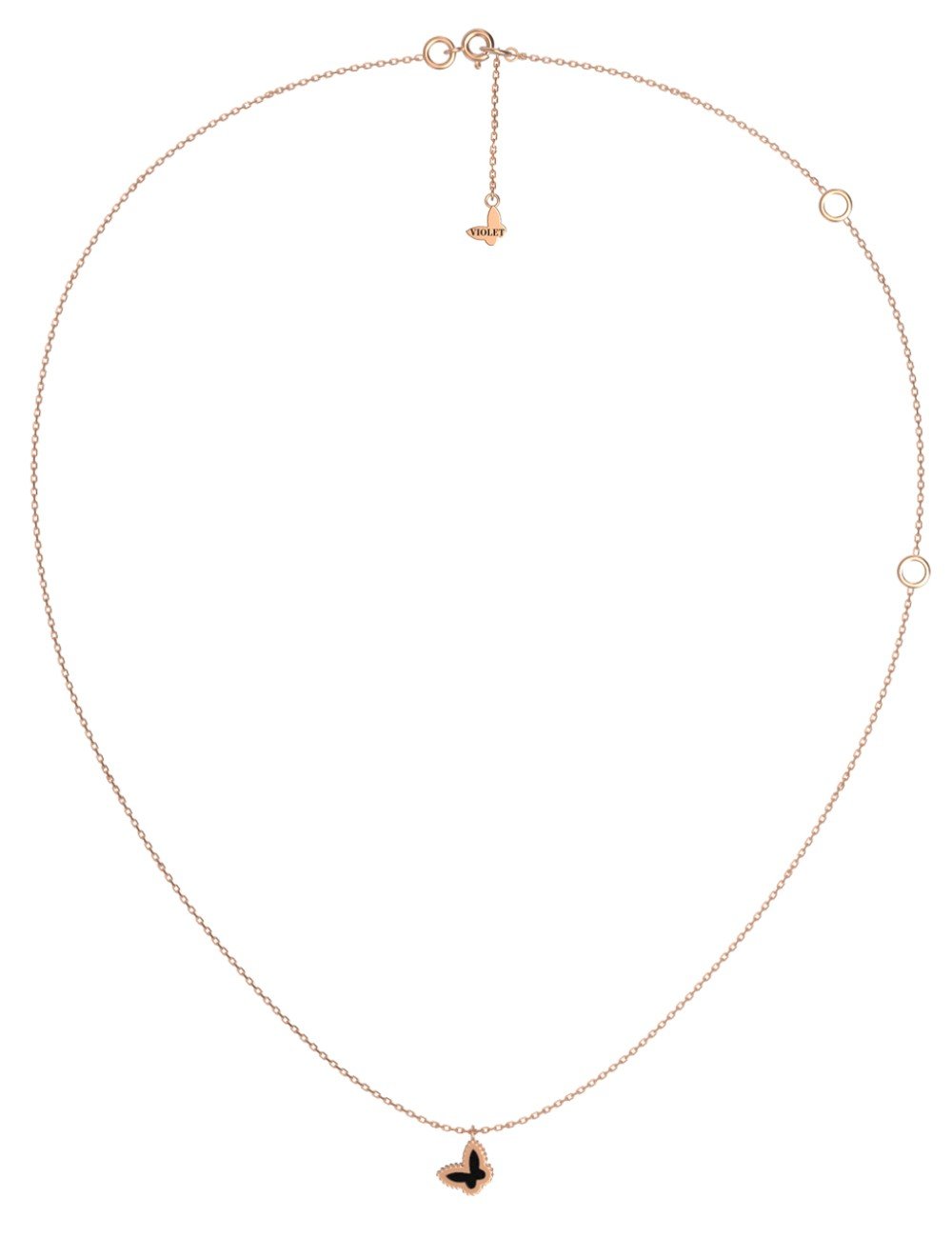 Колье из золота c ониксом