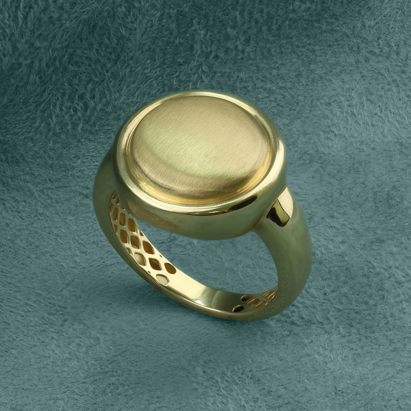 Кольцо из лимонного золота 585 пробы