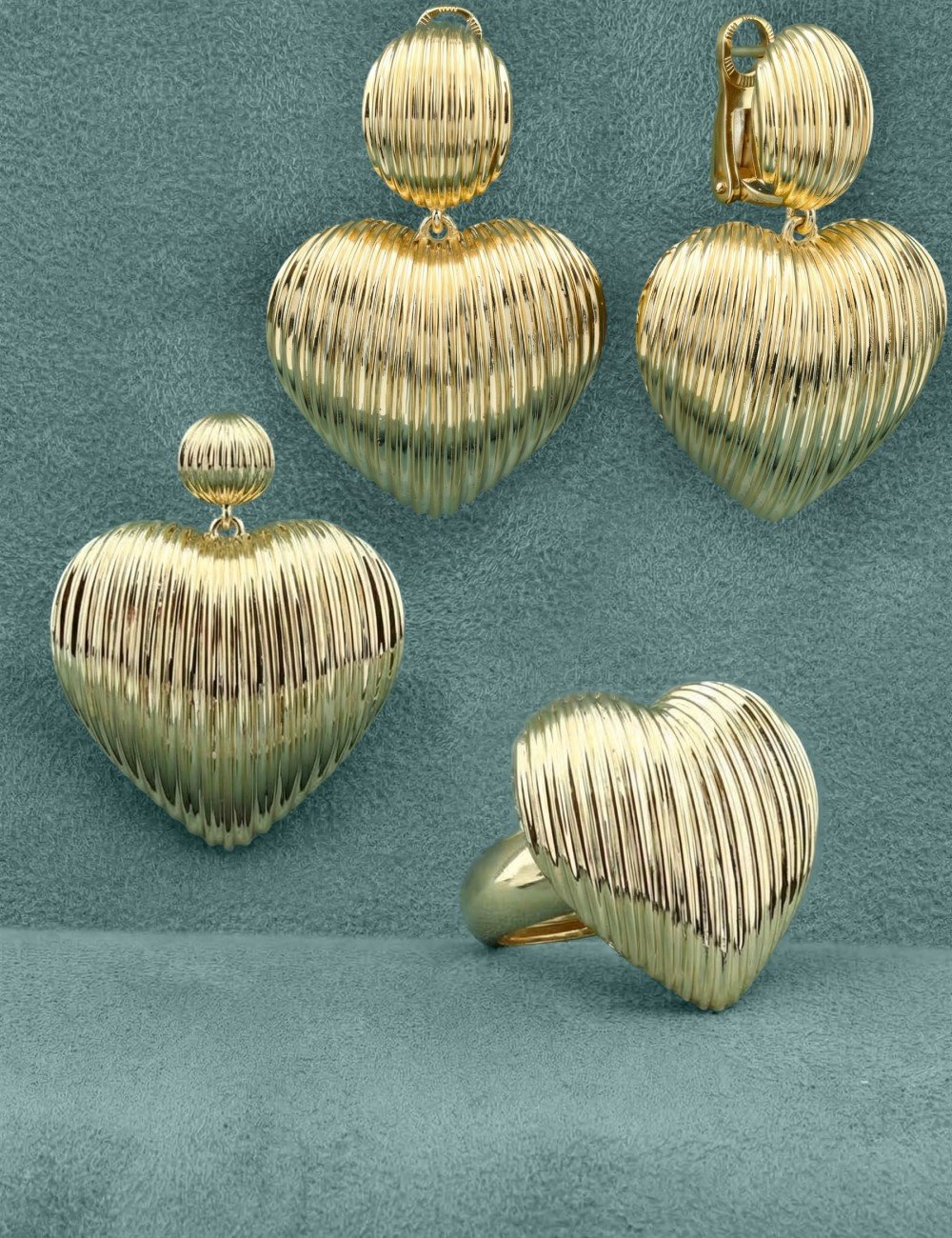 Серьги из лимонного золота