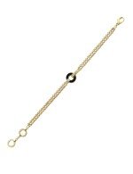 Браслет из лимонного золота c бриллиантами и ониксом