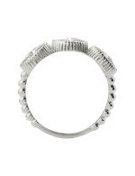 Кольцо из белого золота c бриллиантами и ониксом