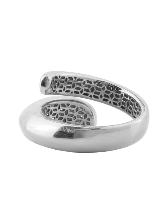 Кольцо из белого золота 585 пробы c бриллиантами