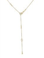 Колье из белого золота c бриллиантами, ониксом и перламутром