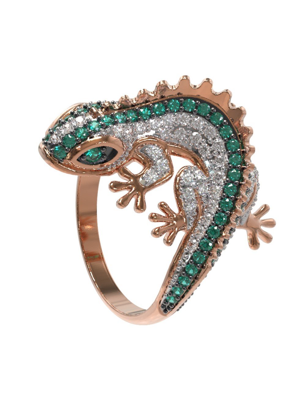 Кольцо из золота c фианитом